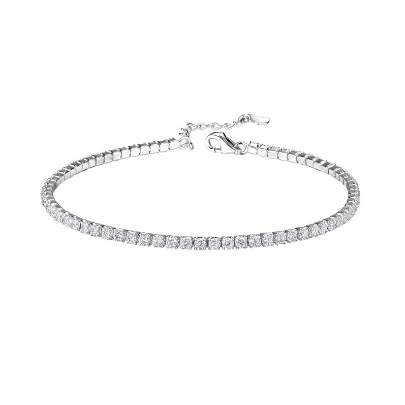 Stříbrný tenisový náramek ZIRKON 2 mm