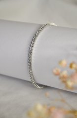 Stříbrný tenisový náramek ZIRKON 2 mm