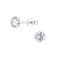 Stříbrné naúšnice BÍLÝ ZIRKON 5 mm